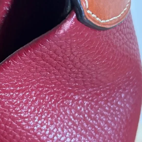 Dooney and Bourke dark Red Leather Logo Lock Pebbled leather - Picture 16 of 16